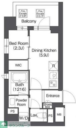 コンフォリア森下サウスの物件間取画像